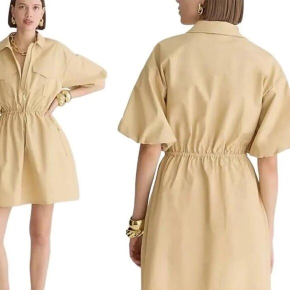 J. Crew Puff-Sleeve Mini Dress - Picture 3 of 6